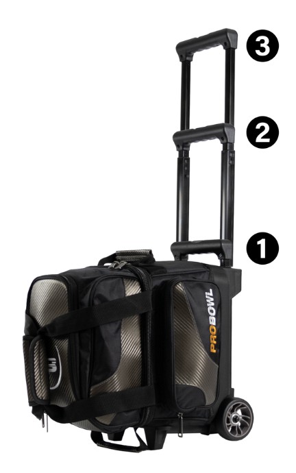 Sac 1 Boule Roulettes ProBowl Gris/Noir