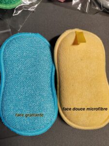 Pad éponge microfibre double face (les deux faces)