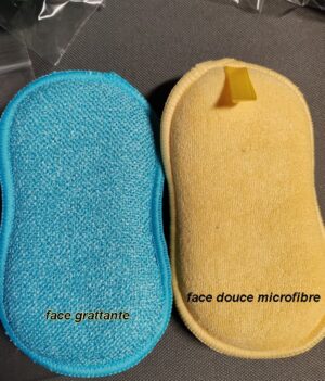 Pad éponge microfibre double face (lot de 5)