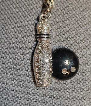 Porte-Clé Quille & Boule avec les petits cristaux