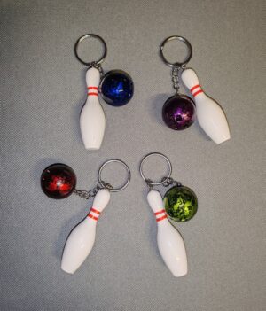 Porte-Clé Quille & Boule avec un anneau