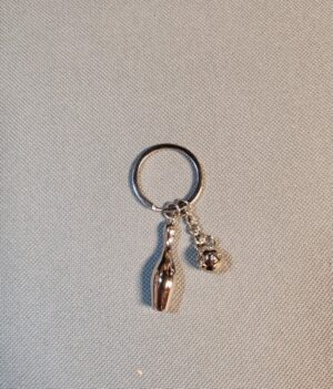 Porte-Clé Quille & Boule en métal entier