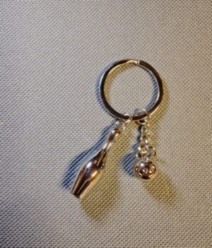 Porte-Clé Quille & Boule en métal entier