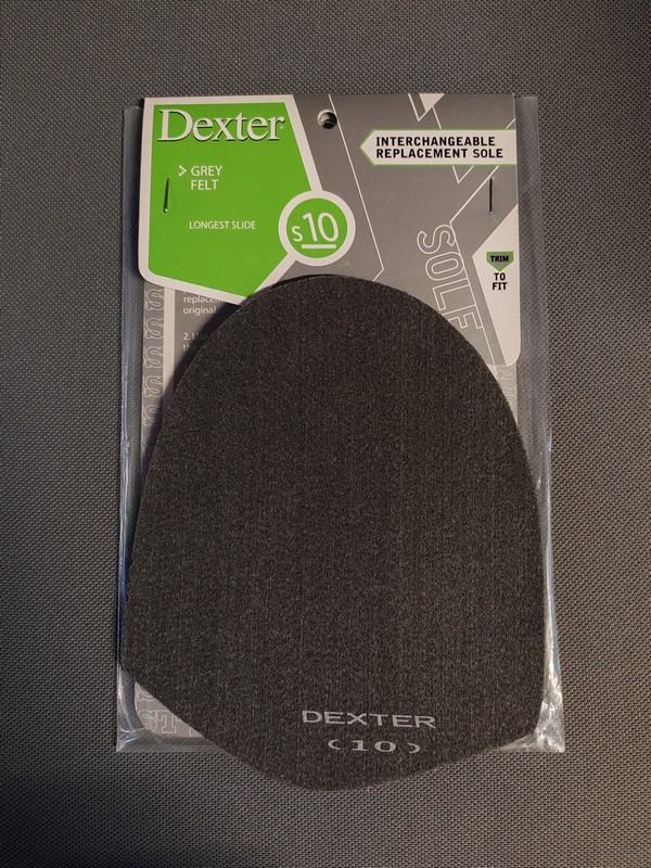 Semelle n°10 Dexter (gris feutrine) Semelle Adaptable Pleine N° 10 (Dexter)