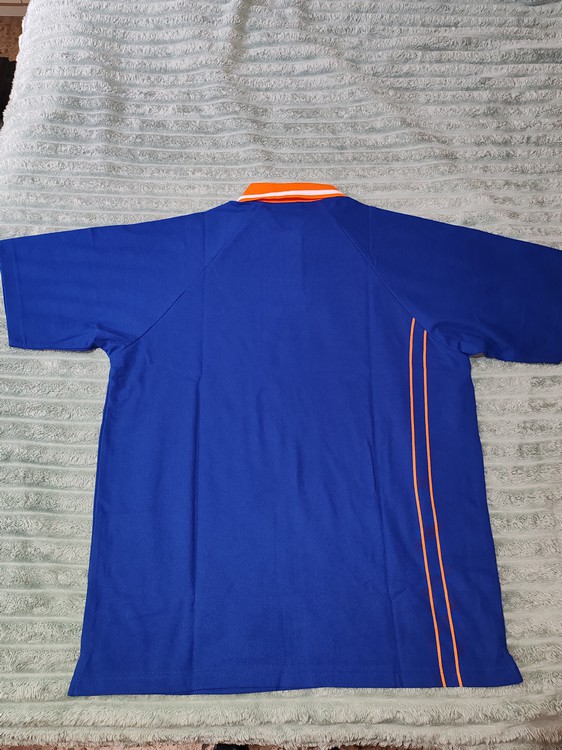 Track Polo Bleu/Orange (Large)